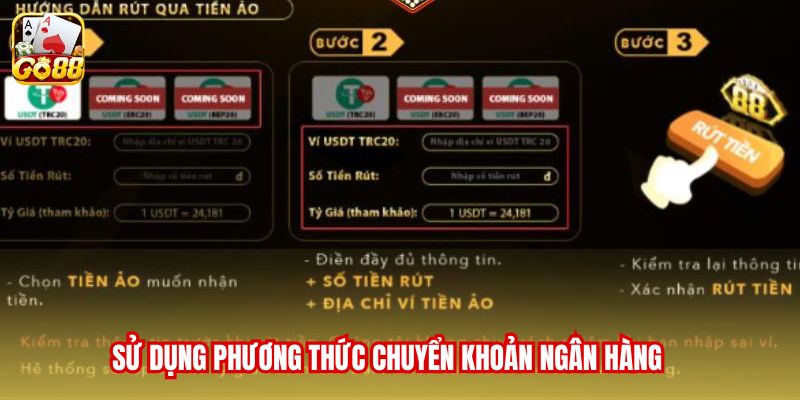 Sử dụng phương thức chuyển khoản ngân hàng